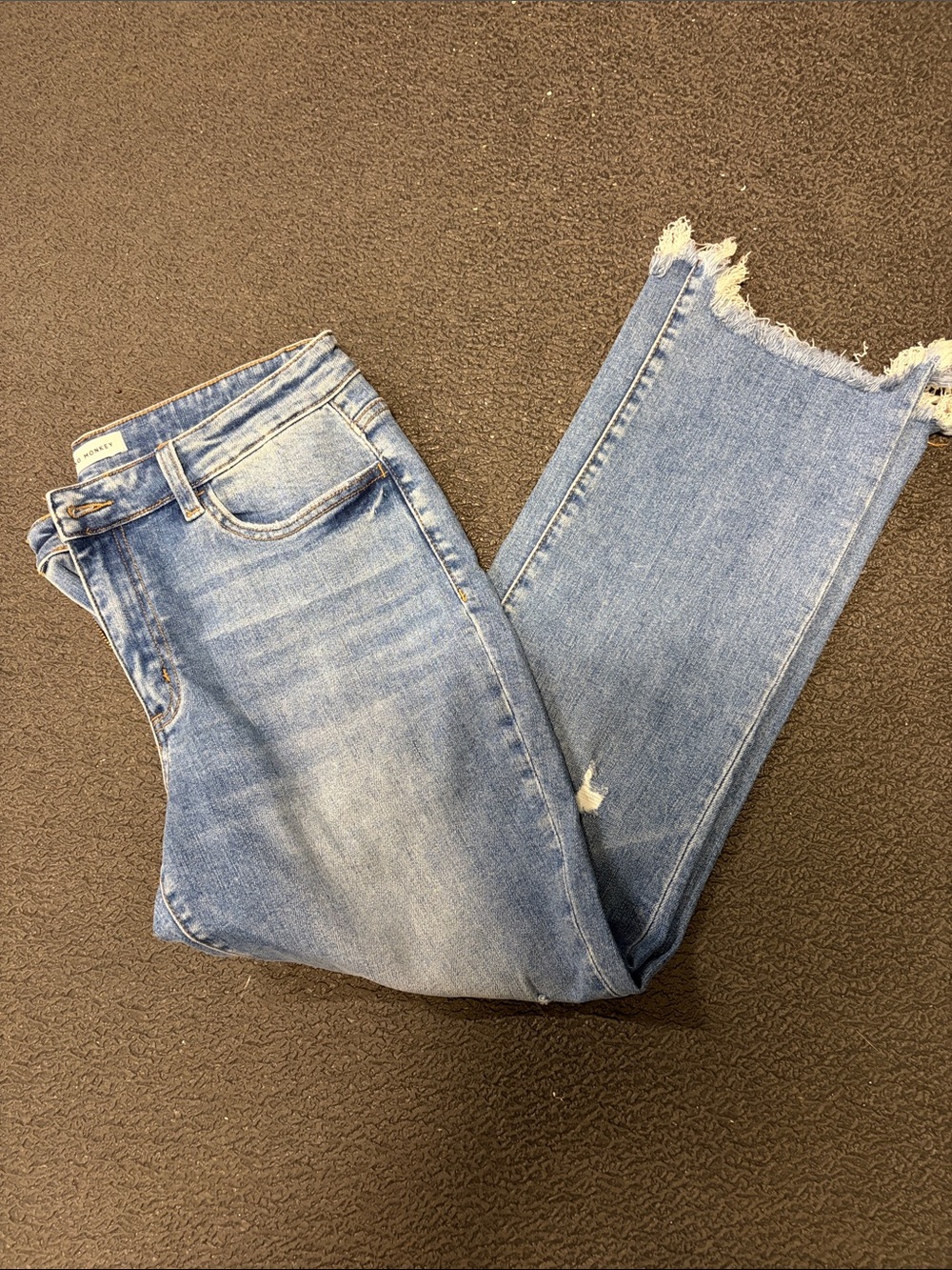 Flying Monkey Light Blue Straight Leg Jeans